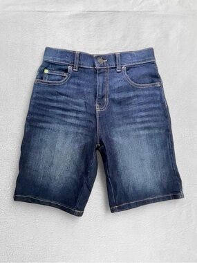 Wonder Nation Dark Navy Blue Straight Jorts/Jean Short, Boys’ 12 (Large)